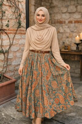 1 AL 1 BEDAVA - Desenli Etekli Takım - 3