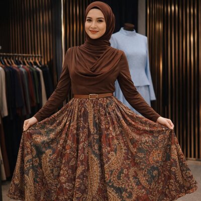 1 AL 1 BEDAVA - Desenli Etekli Takım - 7