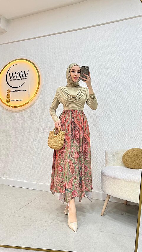 1 AL 1 BEDAVA - Desenli Etekli Takım - 2