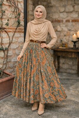 Desenli Etekli Takım - 4