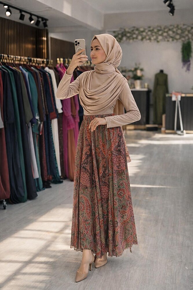 Desenli Etekli Takım - 3