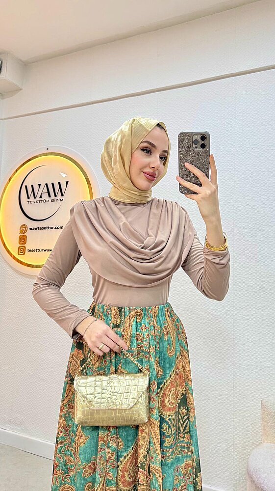 Desenli Etekli Takım - 9