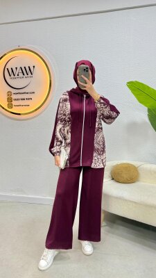 Desenli Takım - Waw Tesettür