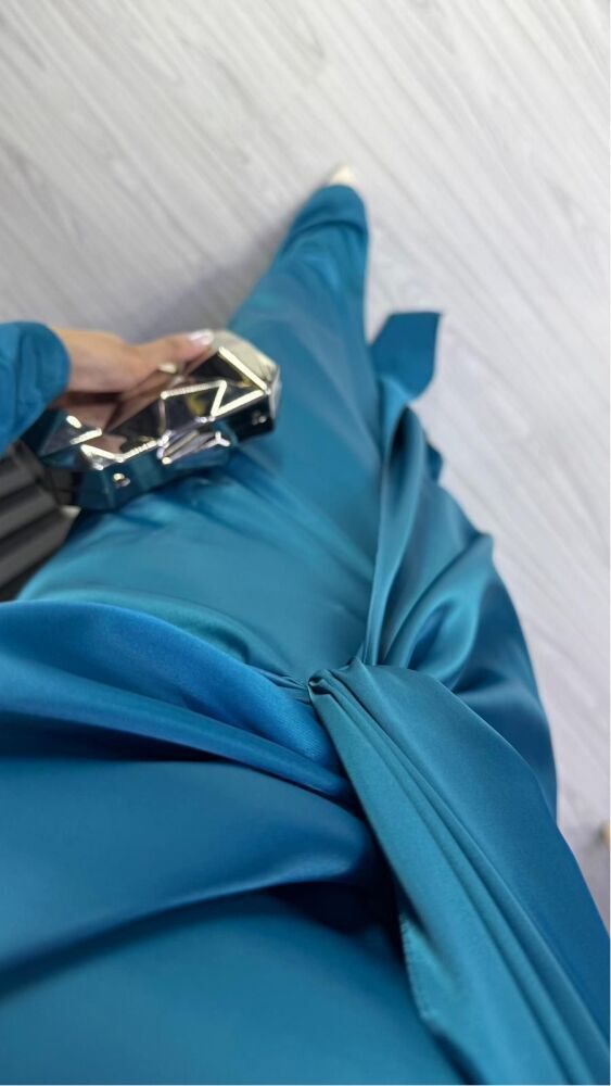 Drape Detaylı Abiye - 9