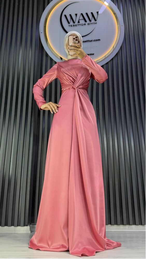 Drape Detaylı Abiye - 4