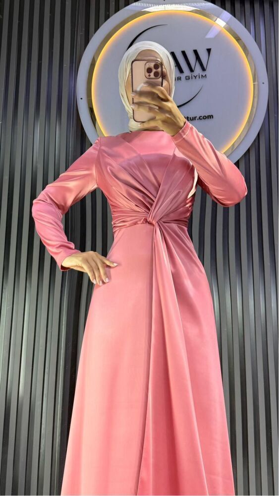 Drape Detaylı Abiye - 5