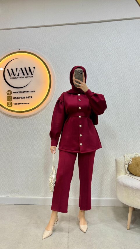 1 AL 1 BEDAVA - Düğmeli Takım - 7