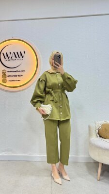 Düğmeli Takım - Waw Tesettür