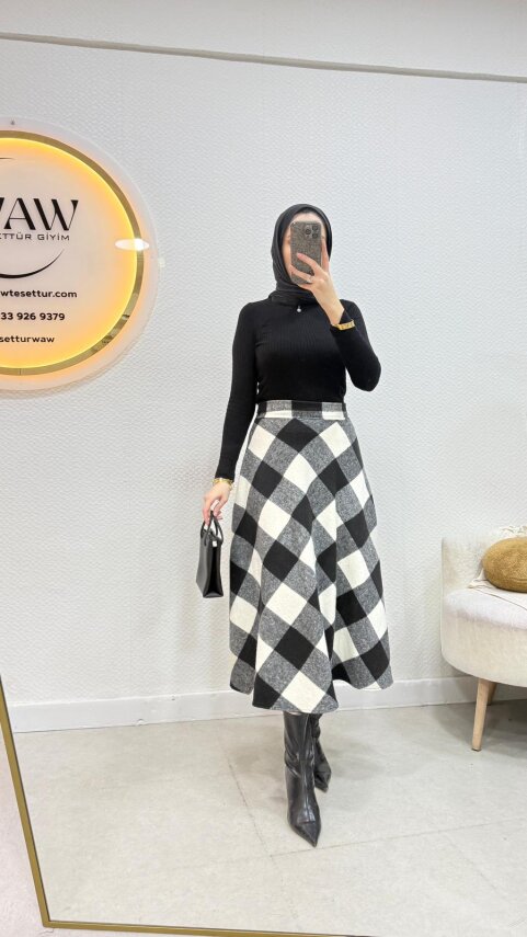 1 AL 1 BEDAVA - Ekose Etek - 13