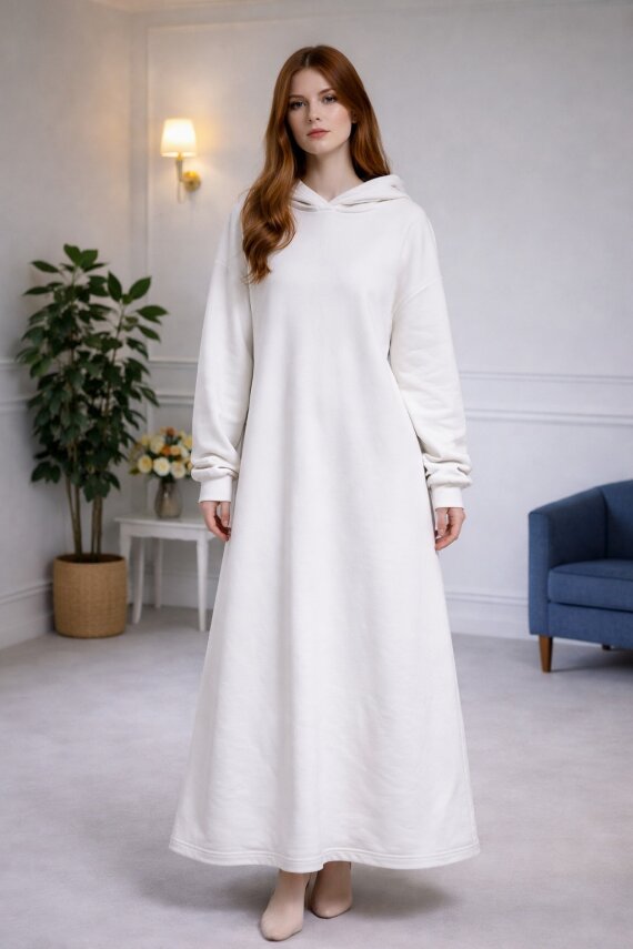 Fırsat Ürünü - 3 İplik Kapüşonlu - Lekeli - 1