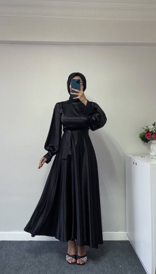 Fırsat Ürünü - Aylin Abiye - İp Çekme / Kemersiz/ Boy Farkı - 2