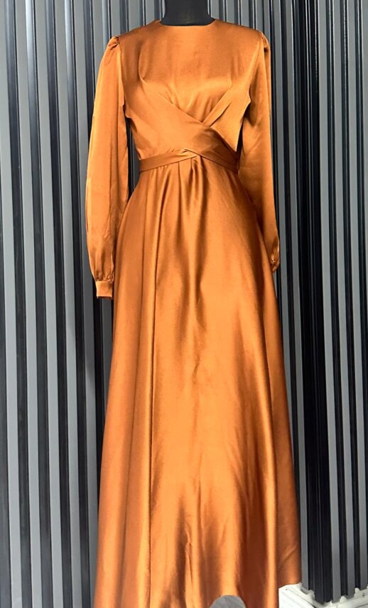 Fırsat Ürünü - Karolina Elbise - İp Çekme / Boy Farkı - 28