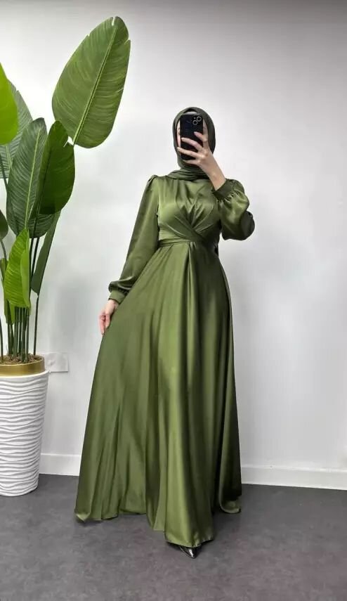 Fırsat Ürünü - Karolina Elbise - İp Çekme / Boy Farkı - 33