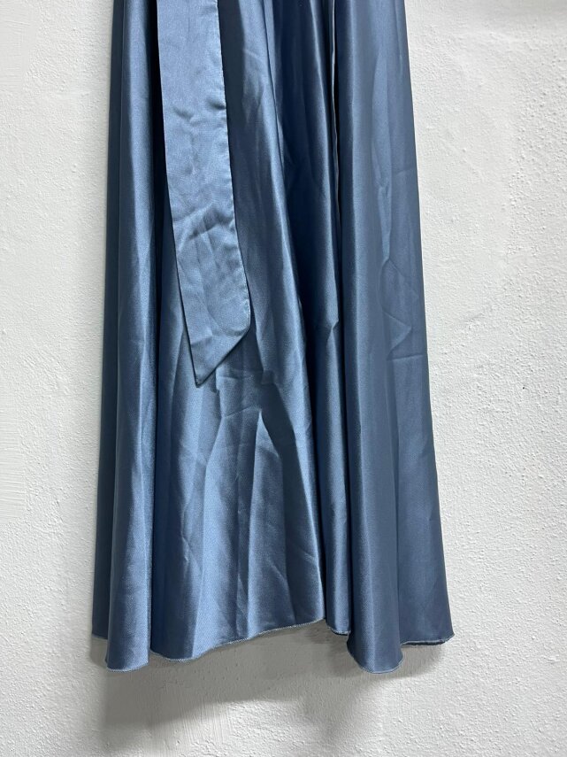 Fırsat Ürünü - Karolina Elbise - İp Çekme / Etek Boy Farkı - 11