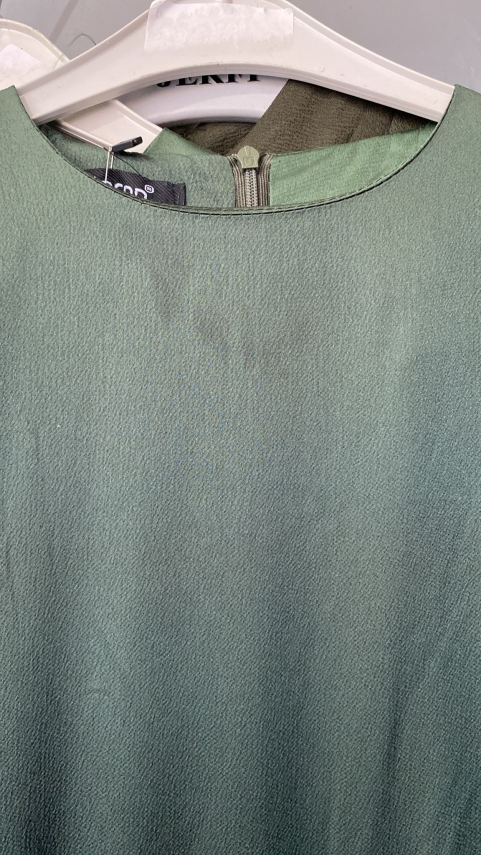 Fırsat Ürünü - Karolina Elbise - Lekeli / Etek Boy Farkı - 11