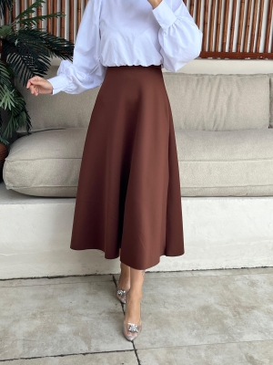 Fırsat Ürünü - Krep Etek - Sorunsuz - Waw Tesettür