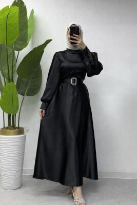 Fırsat Ürünü - Mia Elbise - İp Çekme / Deforme - Waw Tesettür