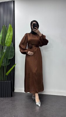 Fırsat Ürünü - Neslişah Abiye - kemersiz - Waw Tesettür