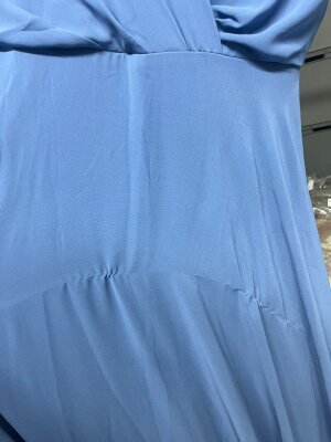 Fırsat Ürünü - Önü Çapraz Elbise - Deforme / İp Çekme / Kemersiz - 3