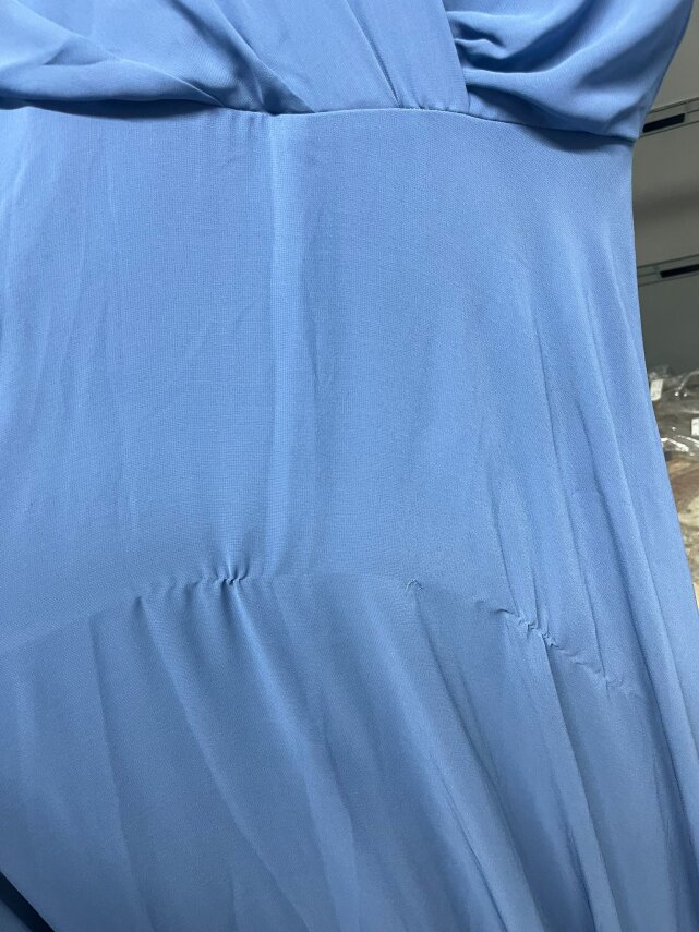 Fırsat Ürünü - Önü Çapraz Elbise - Deforme / İp Çekme / Kemersiz - 3