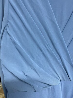 Fırsat Ürünü - Önü Çapraz Elbise - Lekeli / İp Çekme / Kemersiz - Kopya - 3