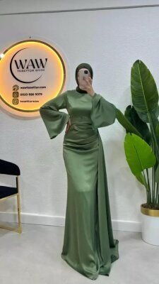 Fırsat Ürünü - Simge Elbise - Lekeli - Waw Tesettür