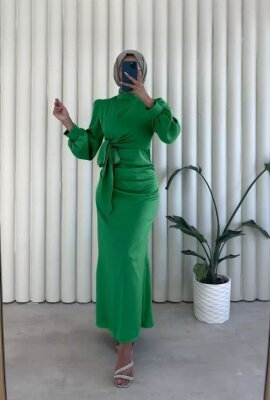 Fırsat Ürünü - Talya Elbise - İp Çekme / Lekeli / Sökük - Waw Tesettür