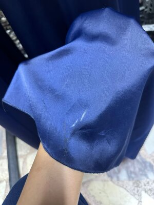 Fırsat Ürünü - Taşlı Elisa Elbise - Lekeli /İp Çekme - 3