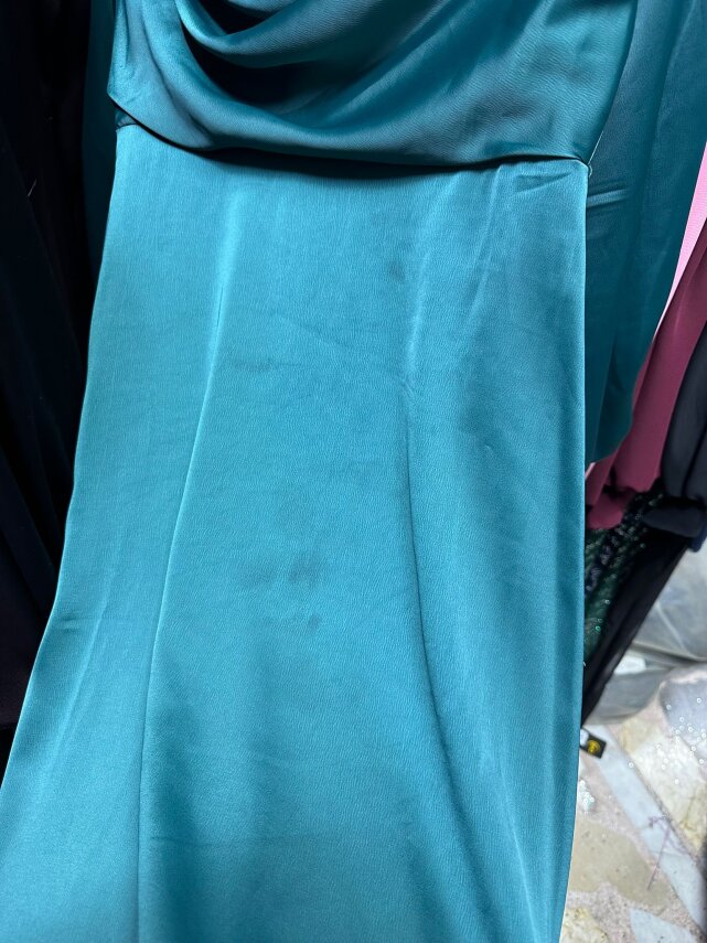 Fırsat Ürünü - Taşlı Elisa Elbise - Lekeli / Kemersiz - 2