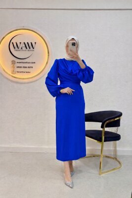 Fırsat Ürünü - Yakası Taşlı Elisa - İp Çekme / Kemersiz - 3