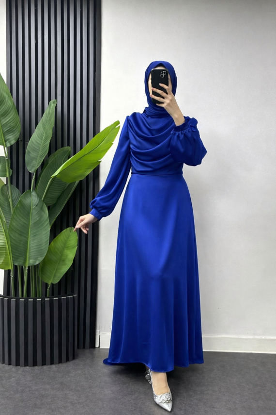 Fırsat Ürünü - Yakası Taşlı Elisa - İp Çekme / Kemersiz - 5