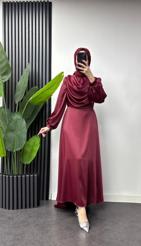 Fırsat Ürünü - Yakası Taşlı - Kemersiz / İp Çekme - 1