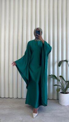 Fırsat Ürünü - Yarasa Elbise - İp Çekme - Waw Tesettür