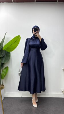 Fırsat Ürünü - Zehra Elbise - Lekeli - Waw Tesettür