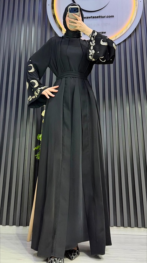 Gece Abaya Takım - Waw Tesettür