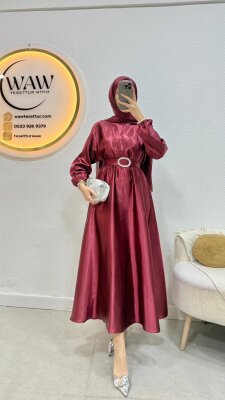 1 ALANA 1 BEDAVA - Hüma Elbise - Waw Tesettür