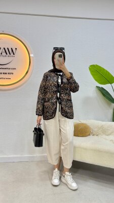 İpli Etnik Desen Ceket - 2