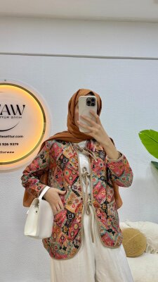 İpli Etnik Desen Ceket - 3