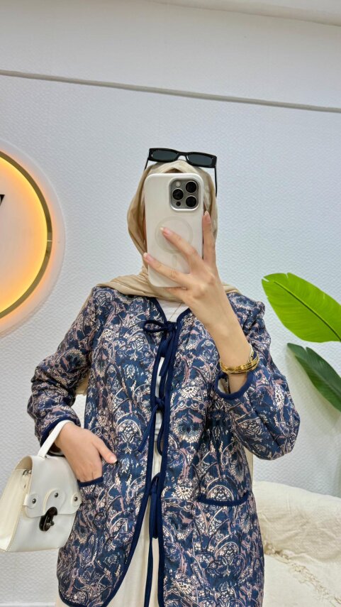 İpli Etnik Desen Ceket - 5