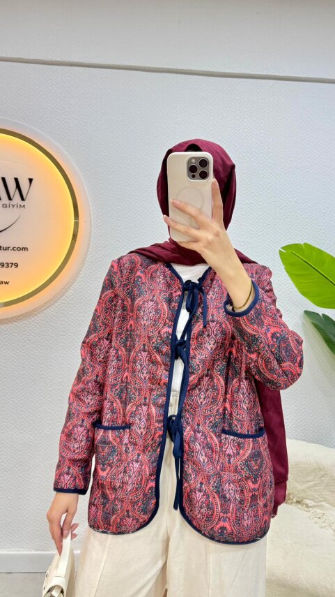 İpli Etnik Desen Ceket - 7