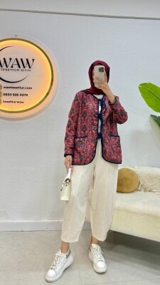 İpli Etnik Desen Ceket - 8