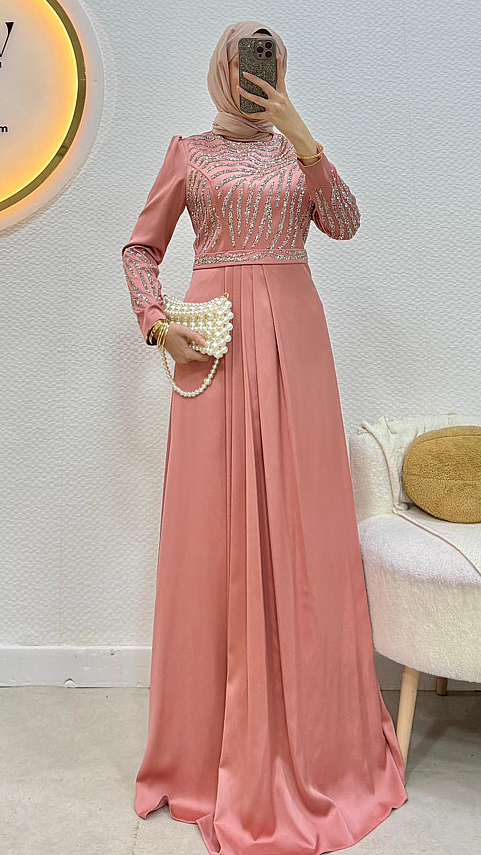 Jade Abiye - Şal Hediyeli - Waw Tesettür