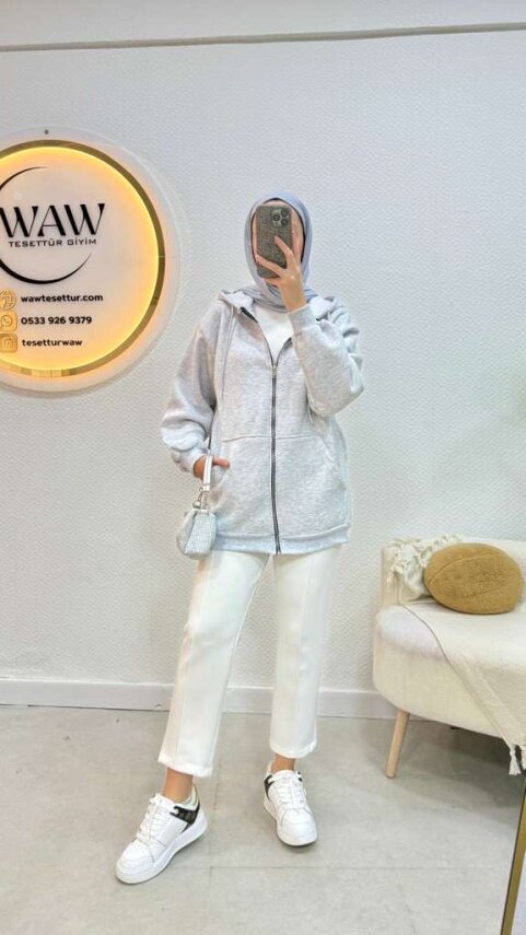 Jale Kapüşonlu Hırka - 12