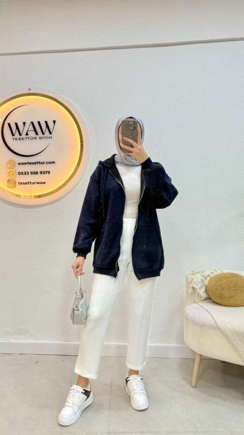 Jale Kapüşonlu Hırka - 6