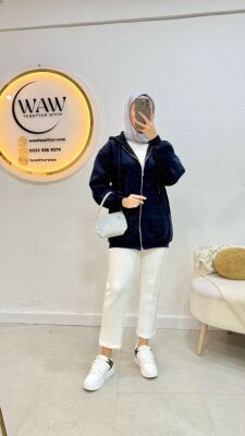 Jale Kapüşonlu Hırka - 7