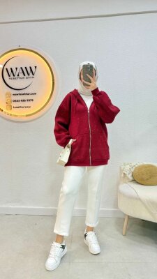 Jale Kapüşonlu Hırka - 8