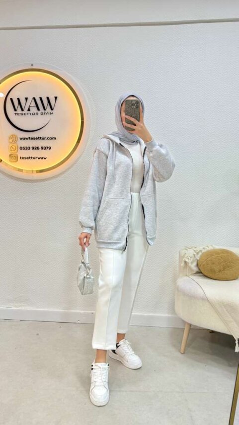 Jale Kapüşonlu Hırka - 11