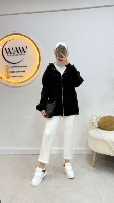 Jale Kapüşonlu Hırka - 6