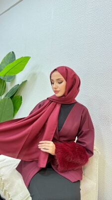 Jazz Şal - Bordo - 1