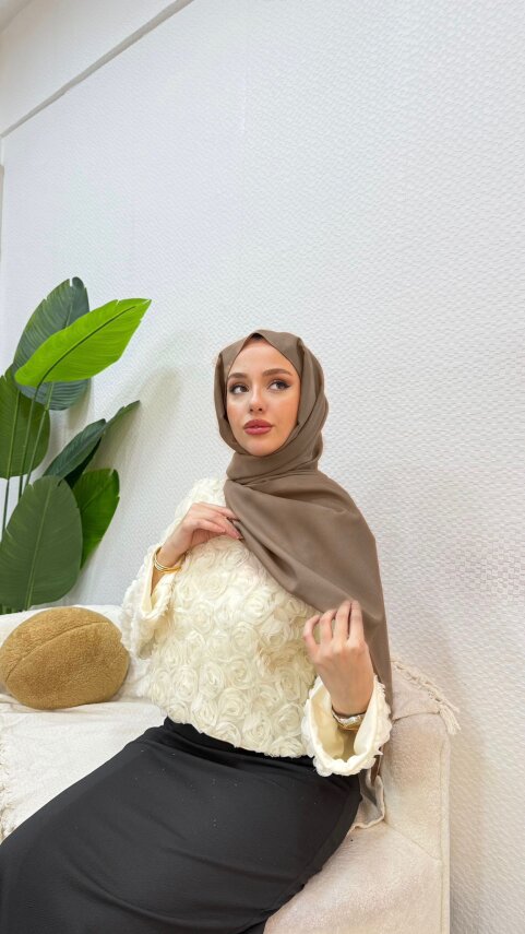 Jazz Şal - Vizon - Waw Tesettür